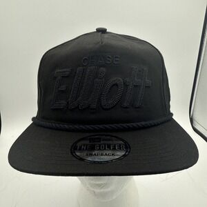 Chase Elliott Black Out New Era Golfer Rope Snapback Hat Cap Adjustable Hendrick
